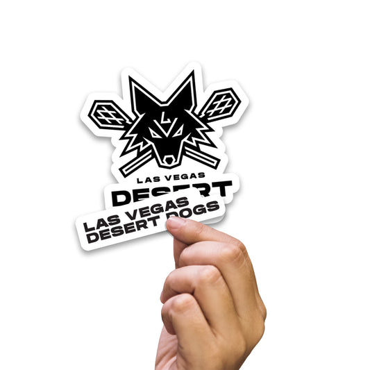 Las Vegas Desert Dogs: Logo Minis - Officially Licensed NLL Removable Adhesive Decal