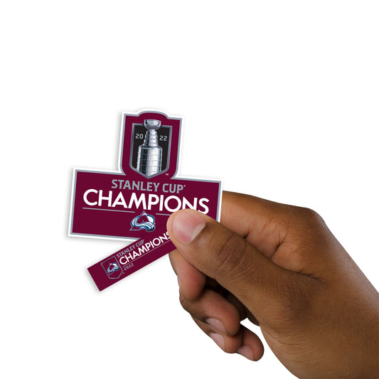 Colorado Avalanche - 5 Logo Minis (Mixed Sizes) - Official NHL - 2022 Stanley Cup Champions - Reusable Vinyl Decals