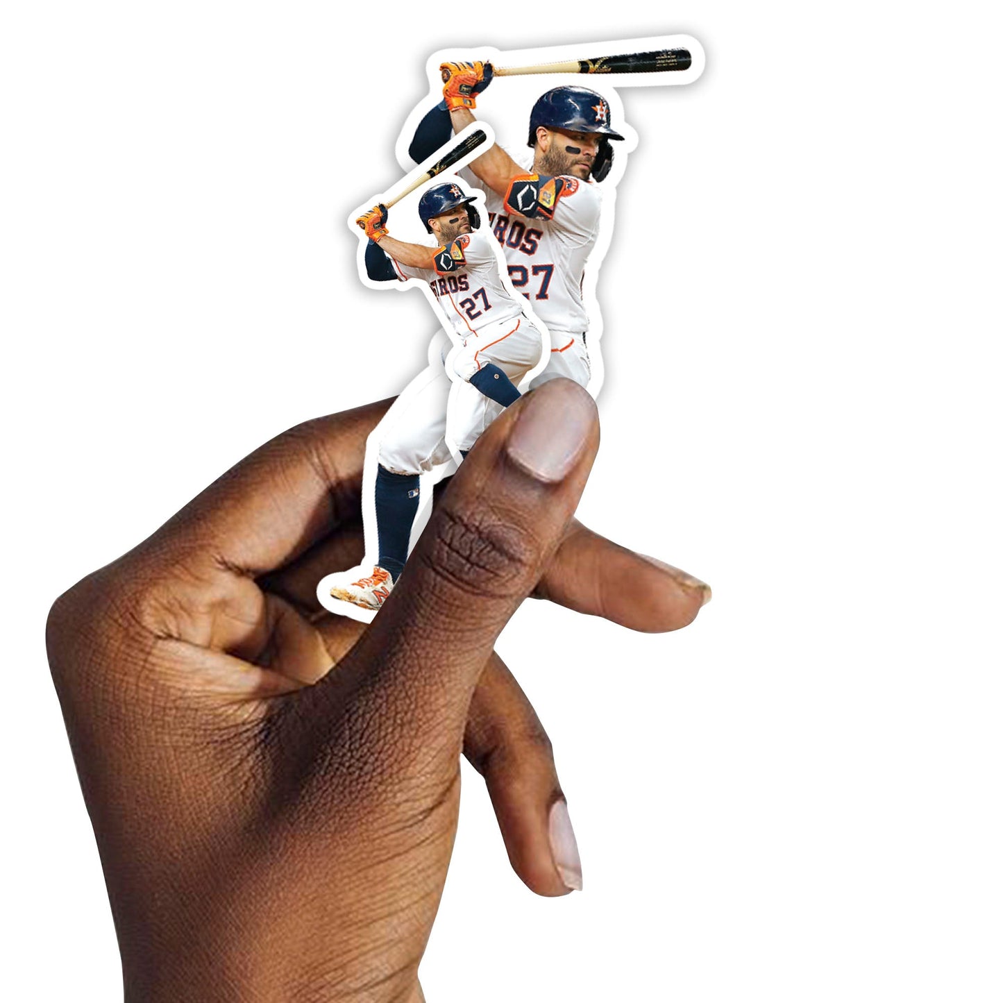 José Altuve - 5 Player Minis (Mixed Sizes) - Official MLB - Houston Astros - Reusable Vinyl Decals