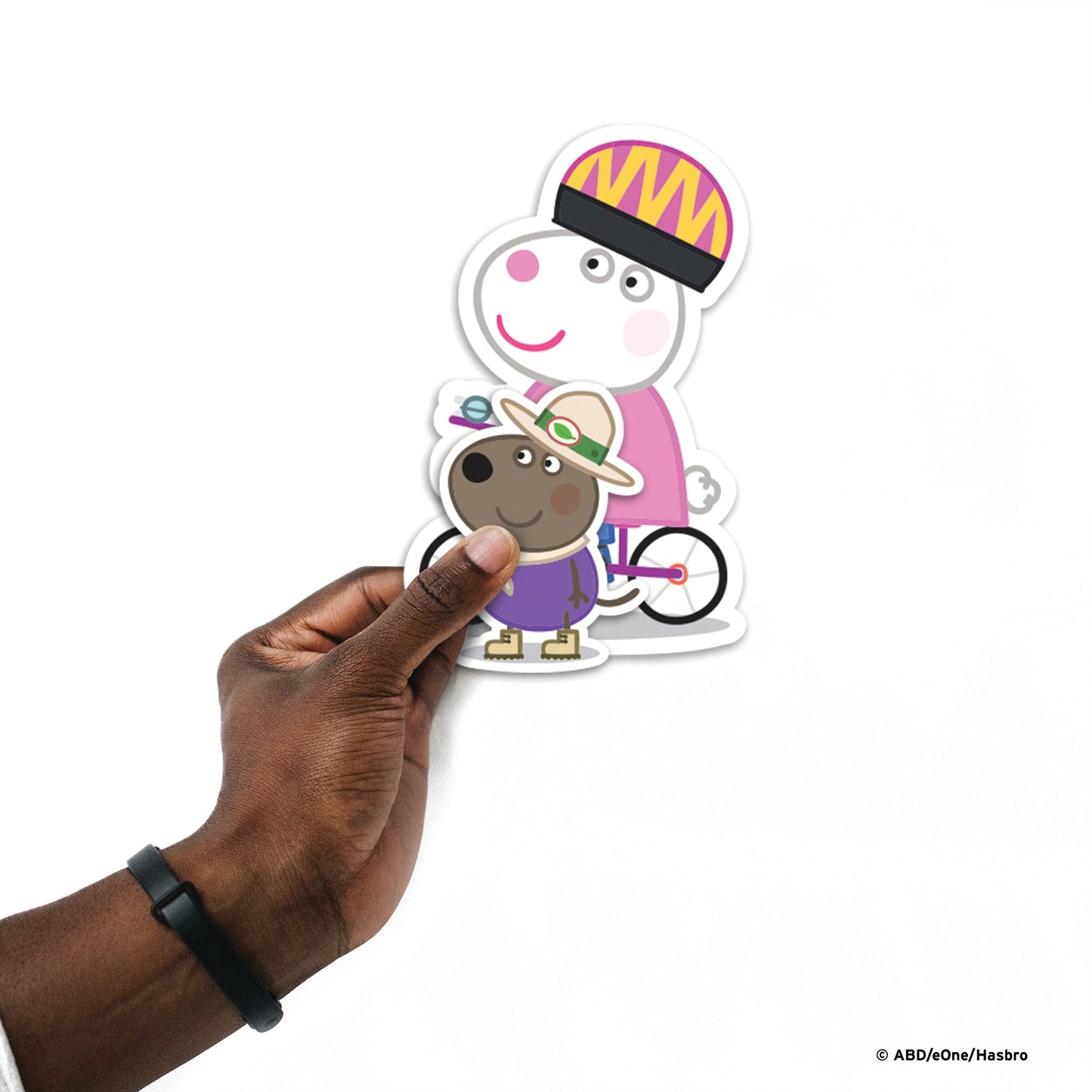 Peppa Pig - 5 Friends Minis (Mixed Sizes) - Official Hasbro - Friends - Reusable Vinyl Decals