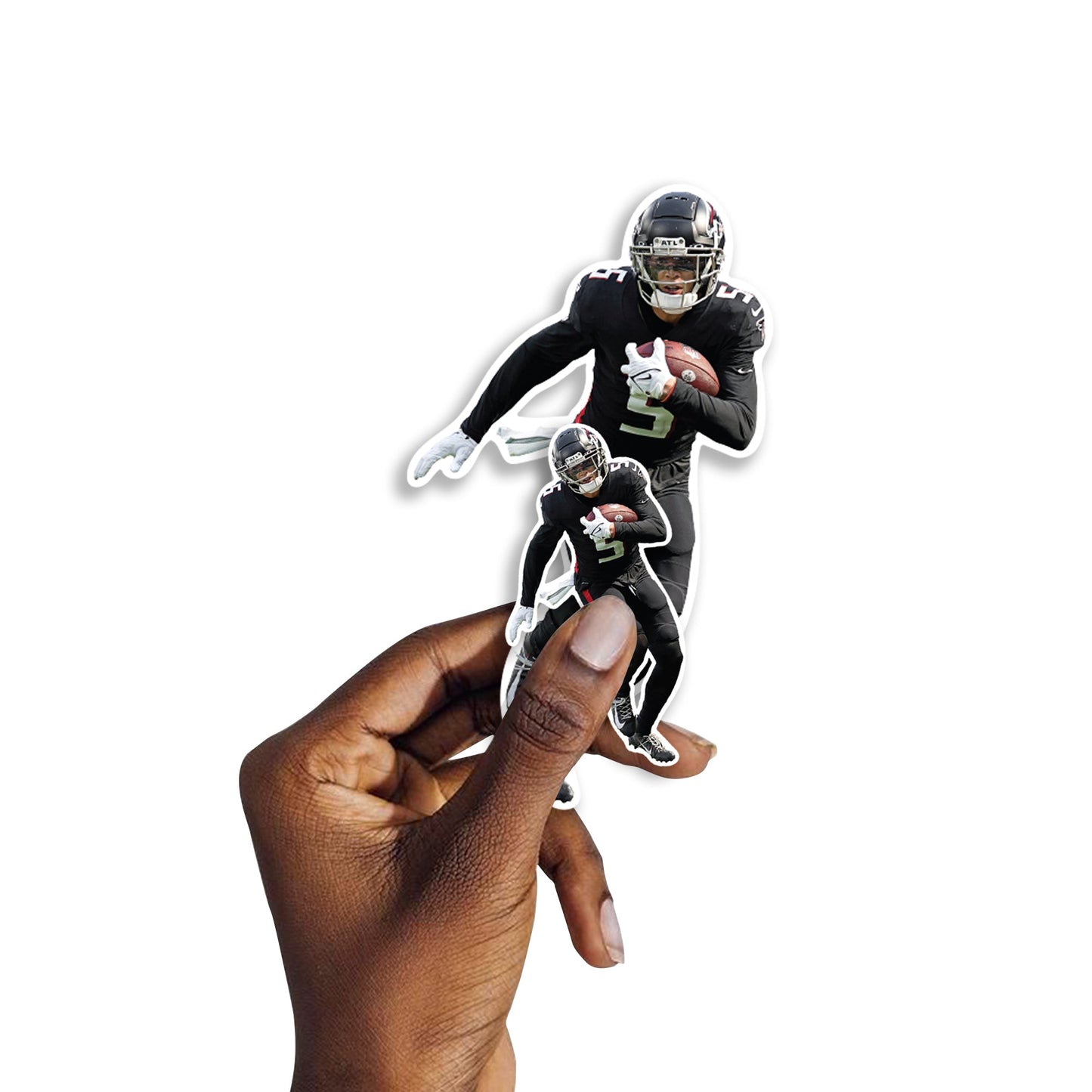 Drake London - 5 Minis (Mixed Sizes) - Official NFL - Atlanta Falcons - Reusable Vinyl Decals