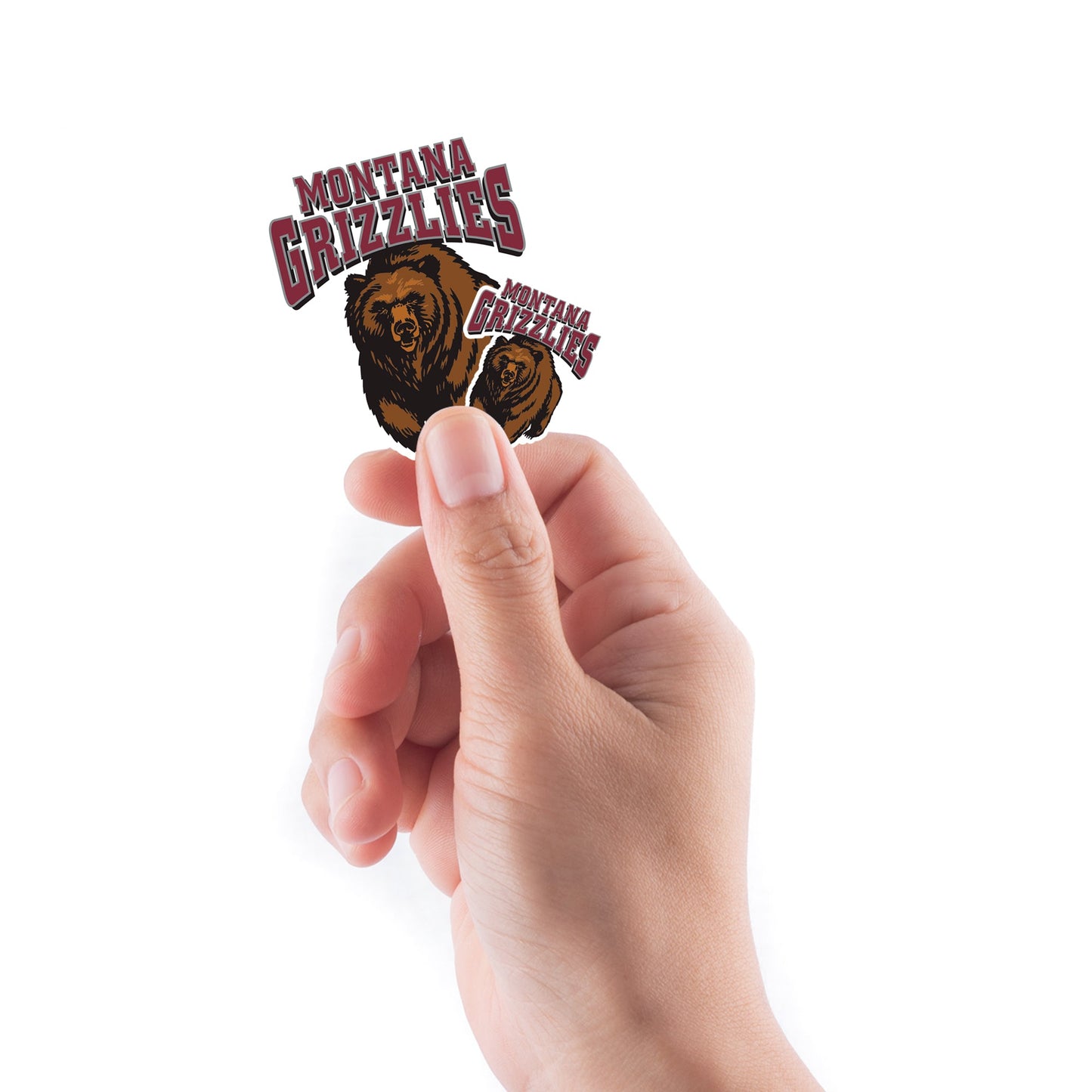 Montana Grizzlies - 5 Logo Minis (Mixed Sizes) - Official NCAA - Reusable Vinyl Decals