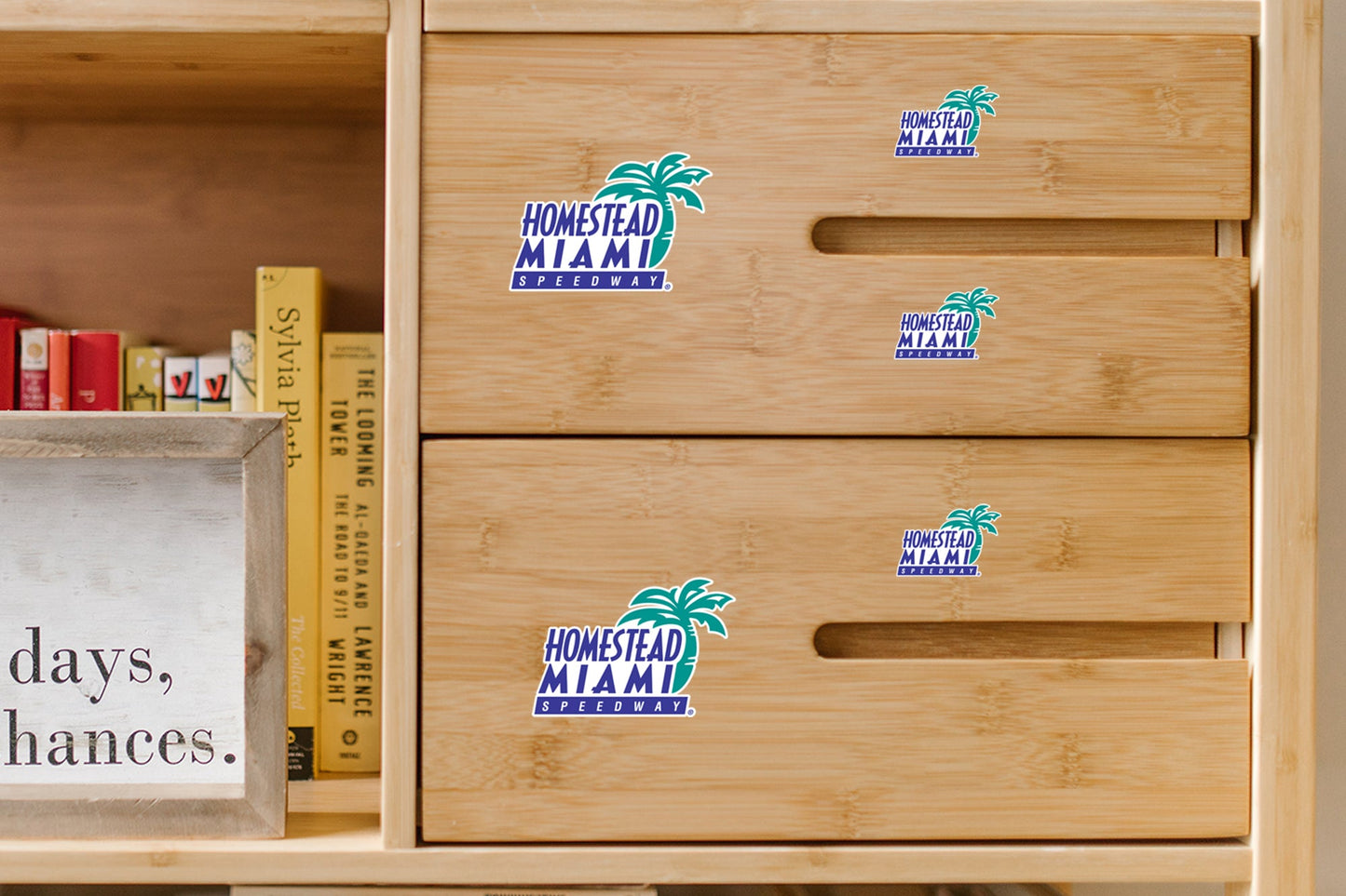 Homestead-Miami Speedway - 5 Logo Minis (Mixed Sizes) - Official NASCAR - Reusable Vinyl Decals