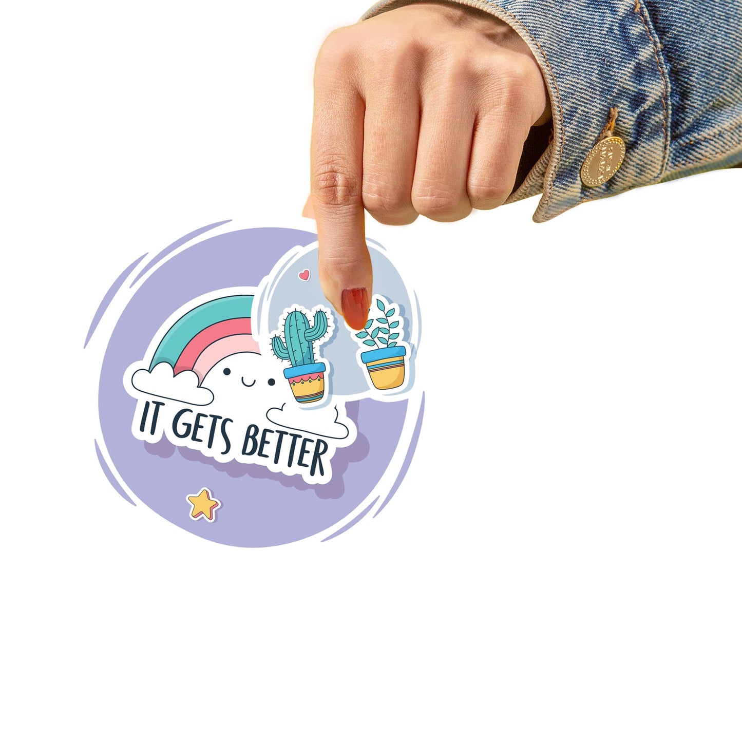Sheet of 5 -Back to School:  It Gets Better Minis        -   Removable    Adhesive Decal