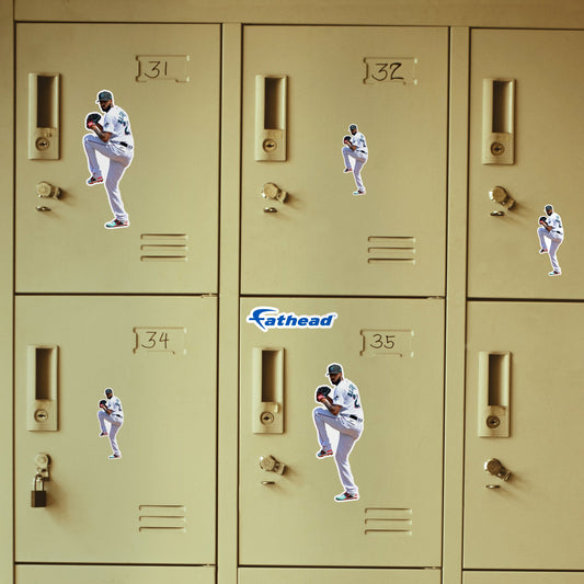 Sandy Alcantara - 5 Player Minis (Mixed Sizes) - Official MLB - Miami Marlins - Reusable Vinyl Decals