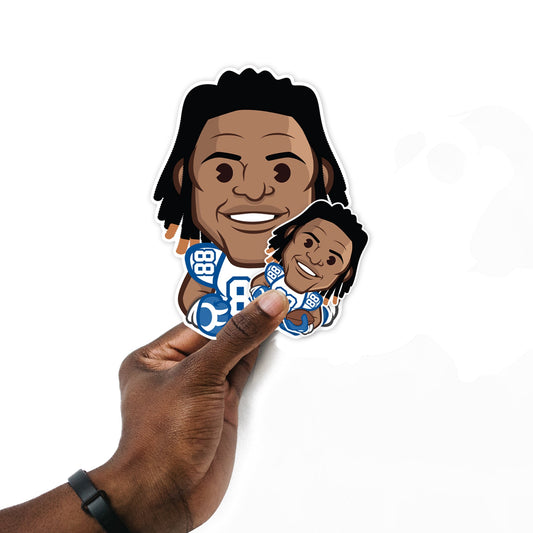 CeeDee Lamb - 5 Emoji Minis (Mixed Sizes) - Official NFLPA - Dallas Cowboys - Reusable Vinyl Decals