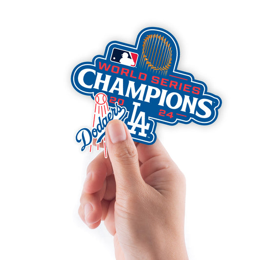 Los Angeles Dodgers - 5 Logo Minis (Mixed Sizes) - Official MLB - 2024 World Series Champions - Reusable Vinyl Decals