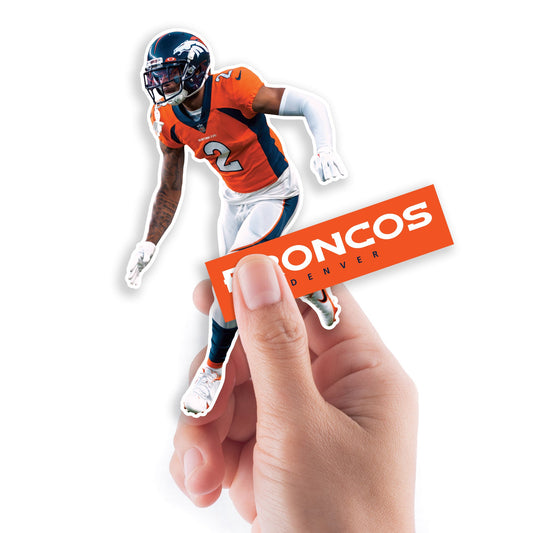 Pat Surtain II - 5 Minis (Mixed Sizes) - Official NFL - Denver Broncos - Reusable Vinyl Decals