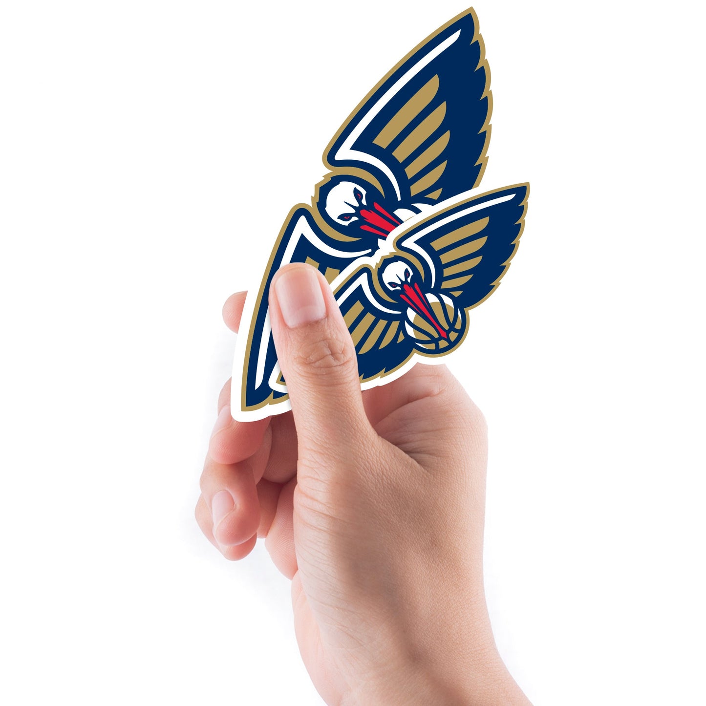 New Orleans Pelicans - 5 Logo Minis (Mixed Sizes) - Official NBA - Reusable Vinyl Decals