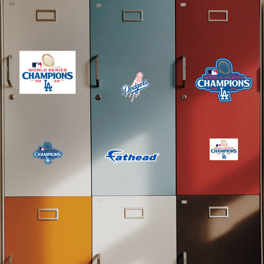Los Angeles Dodgers - 5 Logo Minis (Mixed Sizes) - Official MLB - 2024 World Series Champions - Reusable Vinyl Decals