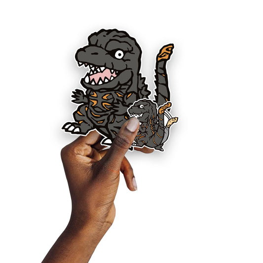 Godzilla - 5 Deformed Minis (Mixed Sizes) - Official Toho - Reusable Vinyl Decals #2
