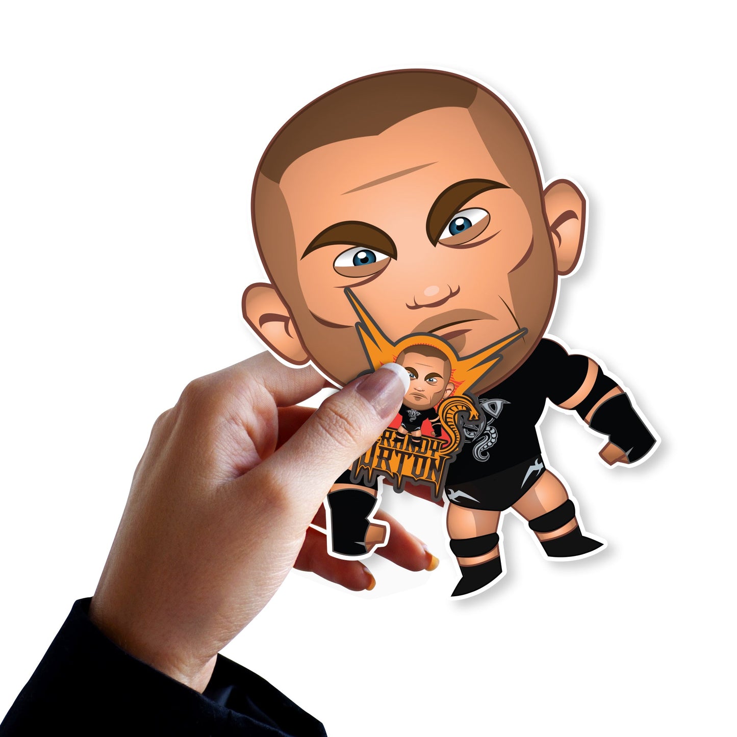 Randy Orton - 5 Minis (Mixed Sizes) - Official WWE - Reusable Vinyl Decals