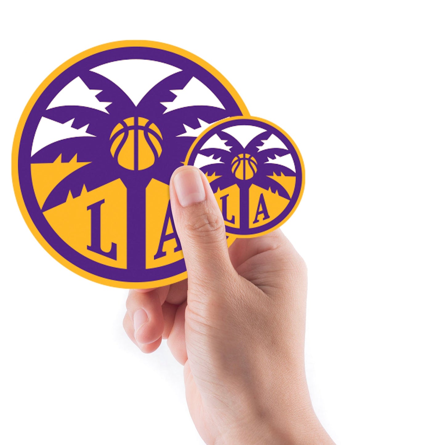 Los Angeles Sparks - 5 Logo Minis (Mixed Sizes) - Official WNBA - Reusable Vinyl Decals