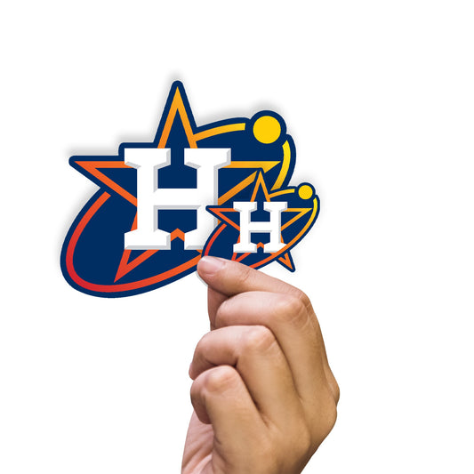 Houston Astros - 5 Logo Minis (Mixed Sizes) - Official MLB - Reusable Vinyl Decals