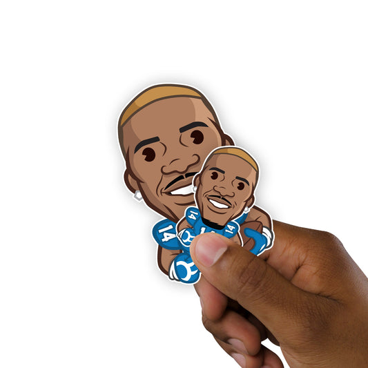 Amon-Ra St. Brown - 5 Emoji Minis (Mixed Sizes) - Official NFLPA - Detroit Lions - Reusable Vinyl Decals