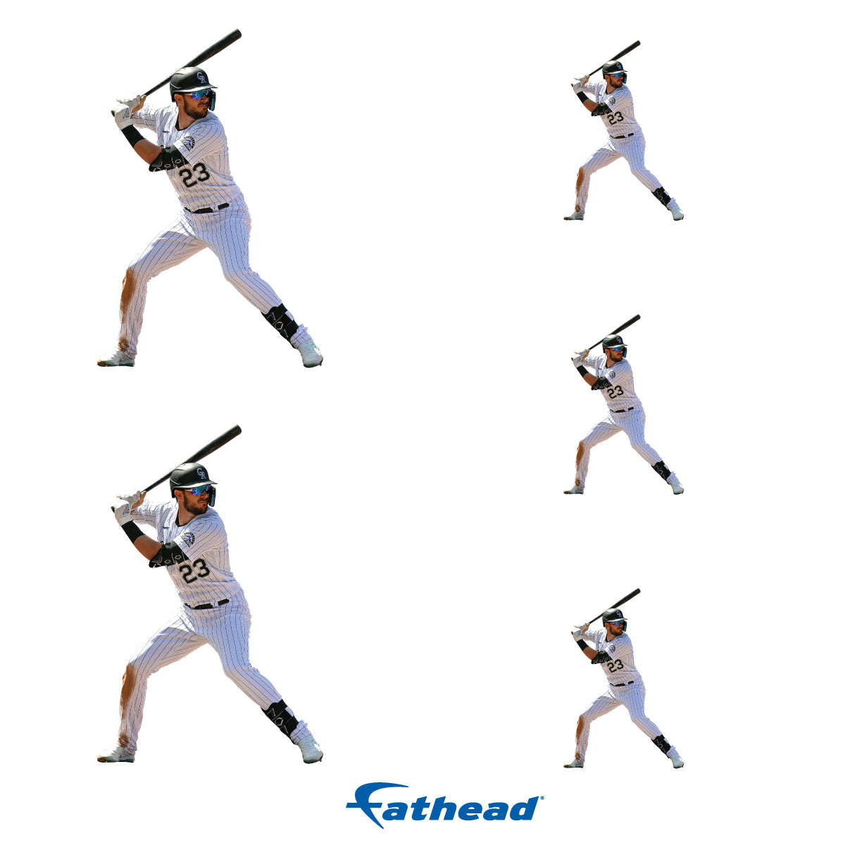 Kris Bryant - 5 Player Minis (Mixed Sizes) - Official MLB - Colorado Rockies - Reusable Vinyl Decals