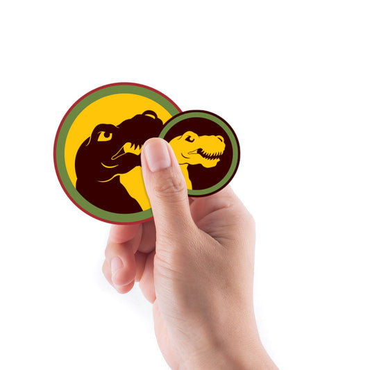 Sheet of 5 -Dinosaur: Dinosaur Dino Profile Minis        -   Removable    Adhesive Decal