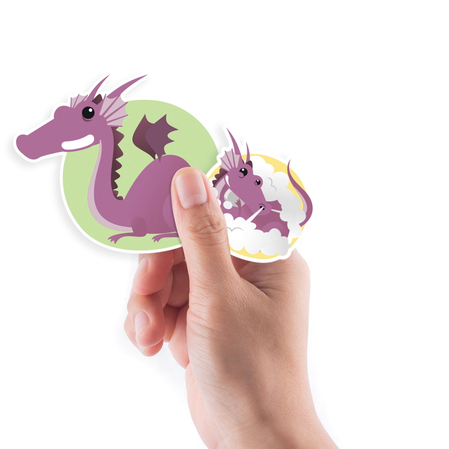 Sheet of 5 -Mythical Creatures: Dragon Minis        -   Removable    Adhesive Decal