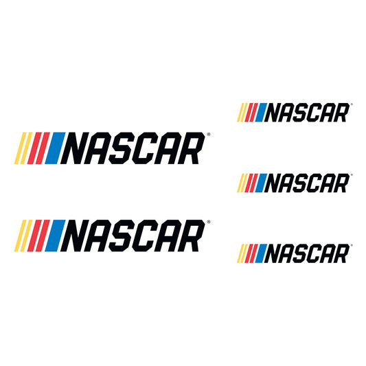 NASCAR - 5 Logo Minis (Mixed Sizes) - Official NASCAR - Reusable Vinyl Decals