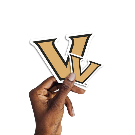Vanderbilt Commodores - 5 Logo Minis (Mixed Sizes) - Official NCAA - Reusable Vinyl Decals