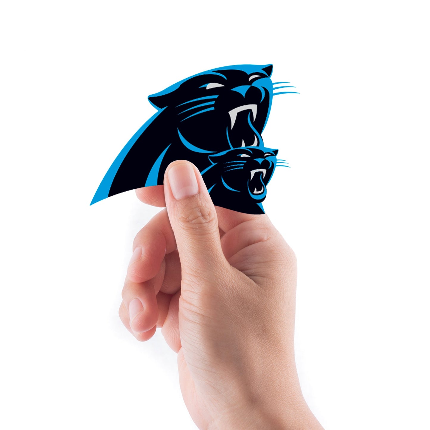 Carolina Panthers - 5 Logo Minis (Mixed Sizes) - Official NFL - Reusable Vinyl Decals