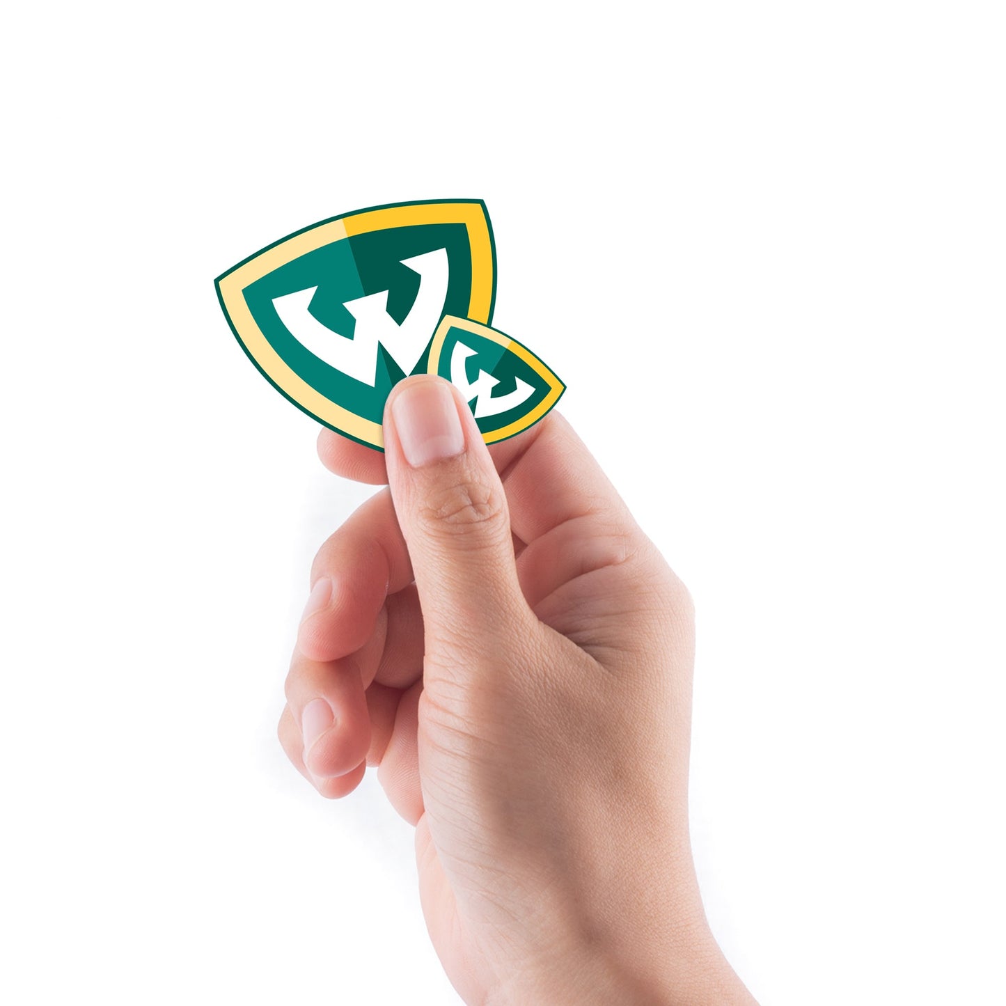 Wayne State Warriors - 5 Logo Minis (Mixed Sizes) - Official NCAA - Reusable Vinyl Decals