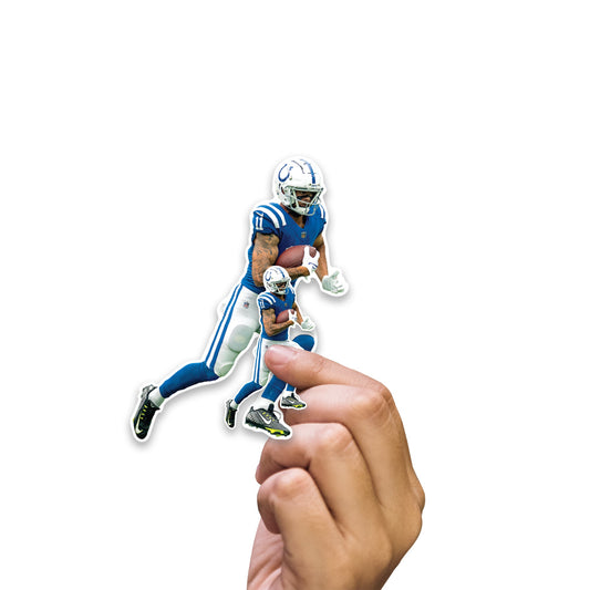 Michael Pittman Jr. - 5 Minis (Mixed Sizes) - Official NFL - Indianapolis Colts - Reusable Vinyl Decals