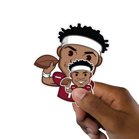 Kyler Murray - 5 Emoji Minis (Mixed Sizes) - Official NFLPA - Arizona Cardinals - Reusable Vinyl Decals