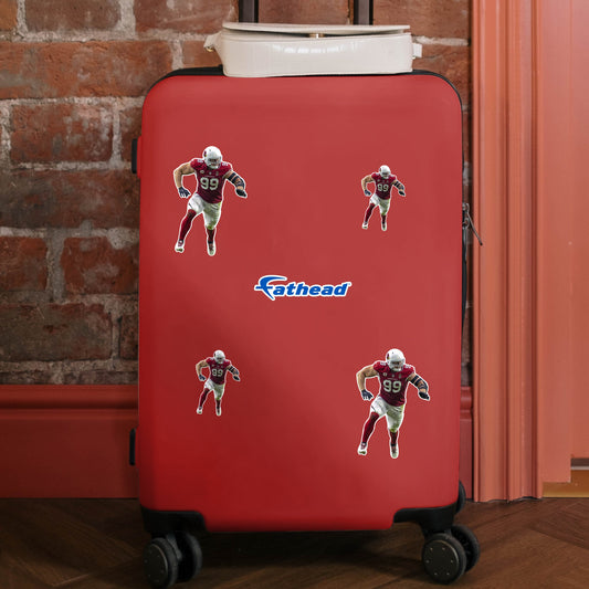 J.J. Watt - 5 Minis (Mixed Sizes) - Official NFL - Arizona Cardinals - Reusable Vinyl Decals