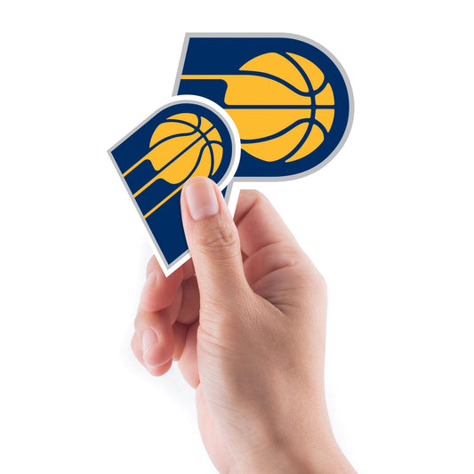 Indiana Pacers - 5 Logo Minis (Mixed Sizes) - Official NBA - Reusable Vinyl Decals