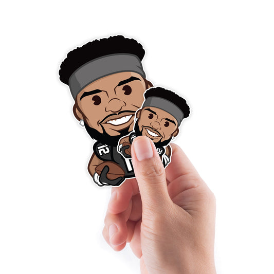 Chris Olave - 5 Emoji Minis (Mixed Sizes) - Official NFLPA - New Orleans Saints - Reusable Vinyl Decals