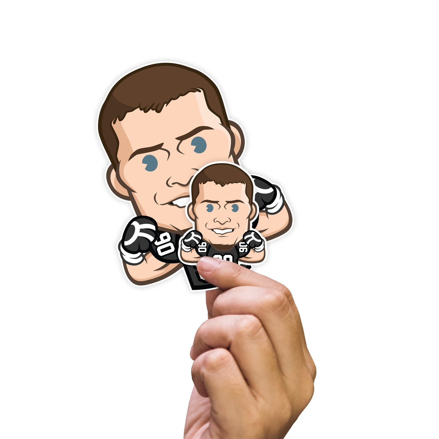 T.J. Watt - 5 Emoji Minis (Mixed Sizes) - Official NFLPA - Pittsburgh Steelers - Reusable Vinyl Decals