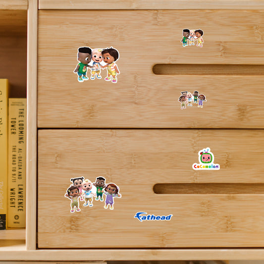 JJ - 5 Minis (Mixed Sizes) - Official CoComelon - Friends - Reusable Vinyl Decals