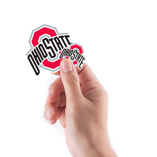 Ohio State Buckeyes - 5 Logo Minis (Mixed Sizes) - Official NCAA - Reusable Vinyl Decals