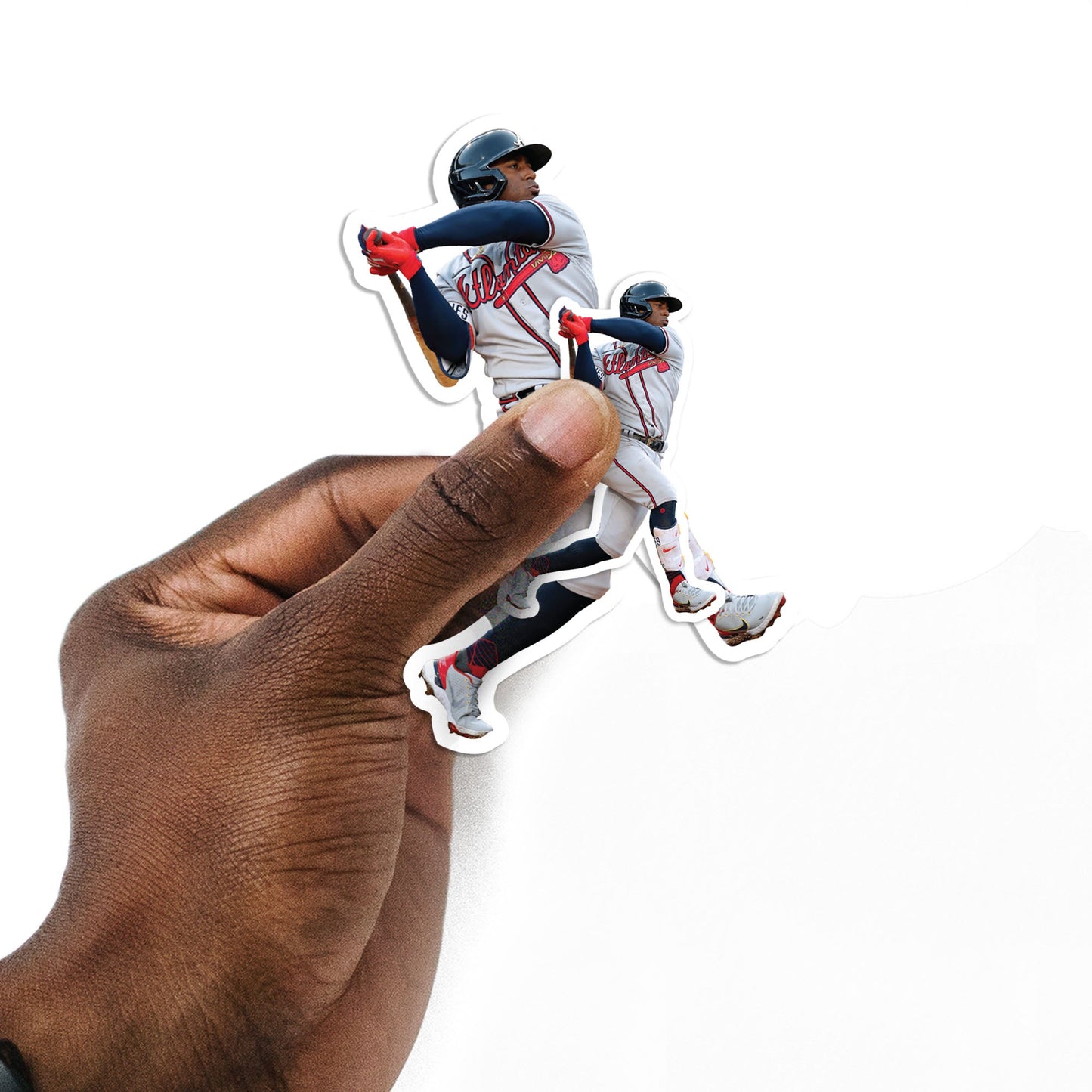 Ozzie Albies - 5 Player Minis (Mixed Sizes) - Official MLB - Atlanta Braves - Reusable Vinyl Decals