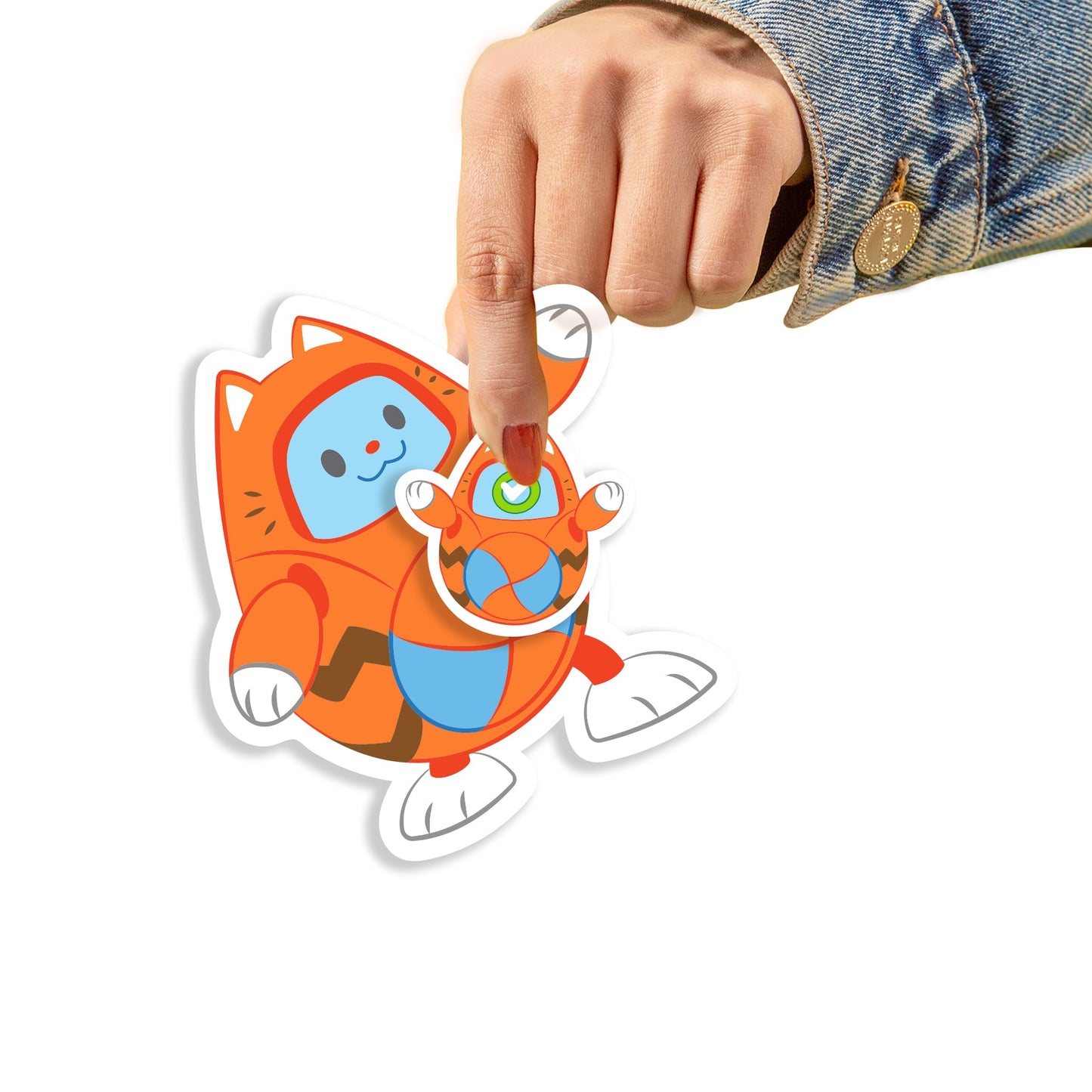Blippi - 5 Minis (Mixed Sizes) - Official Tabbs - Reusable Vinyl Decals