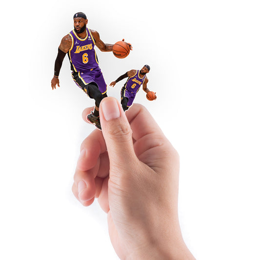 LeBron James - 5 Statement Jersey Minis (Mixed Sizes) - Official NBA - Los Angeles Lakers - Reusable Vinyl Decals