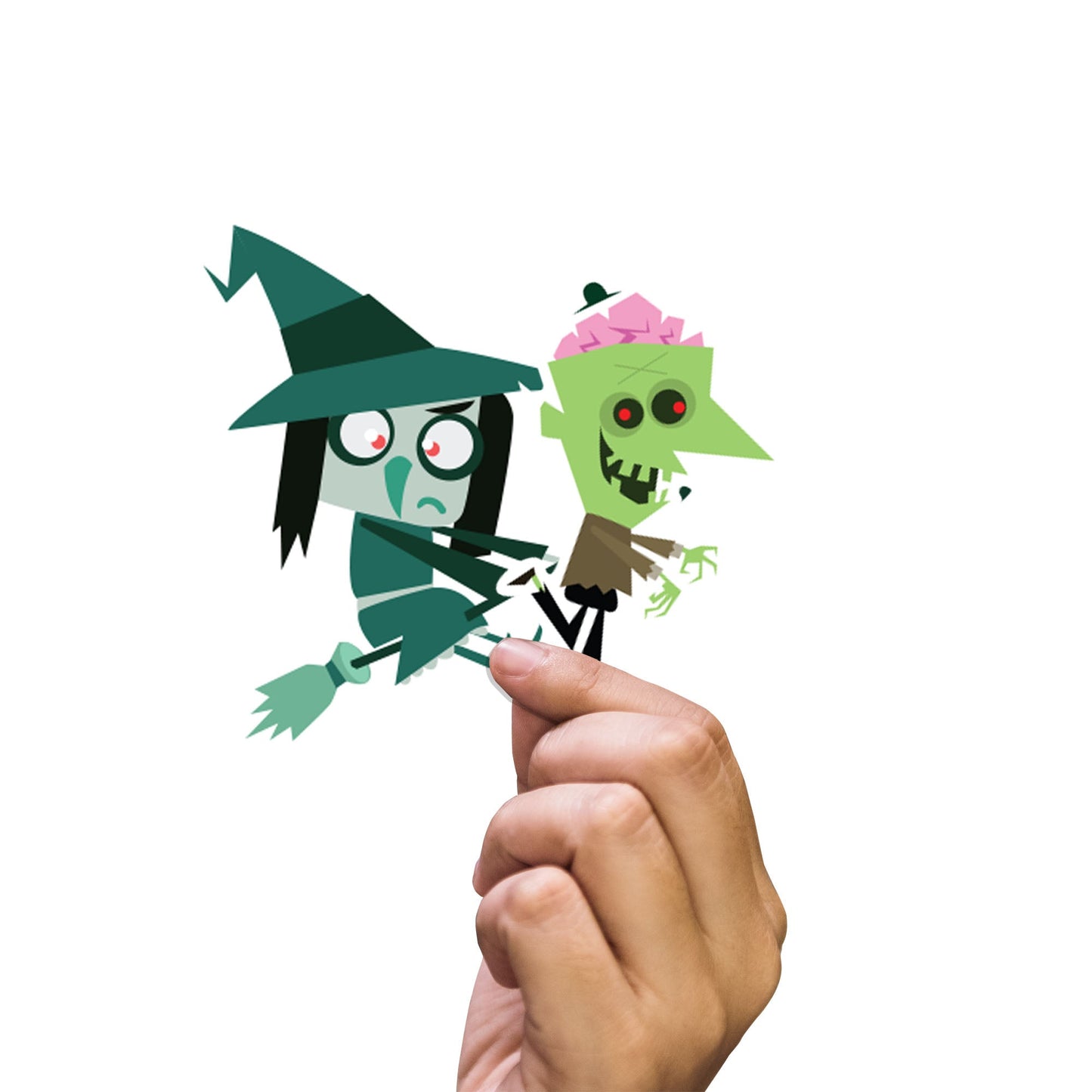 Sheet of 5 -Halloween:  Nightmares Minis        -   Removable    Adhesive Decal