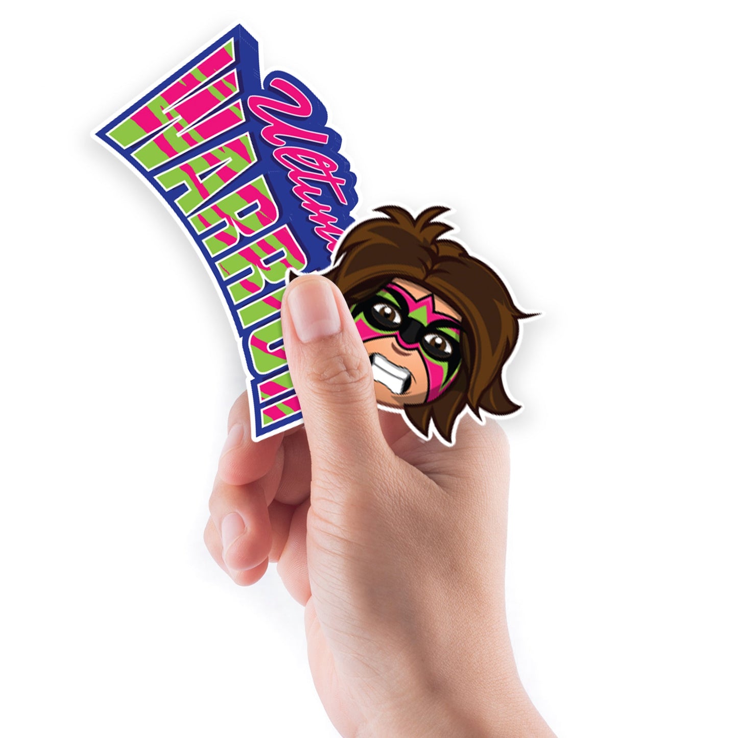 Ultimate Warrior - 5 Minis (Mixed Sizes) - Official WWE - Reusable Vinyl Decals