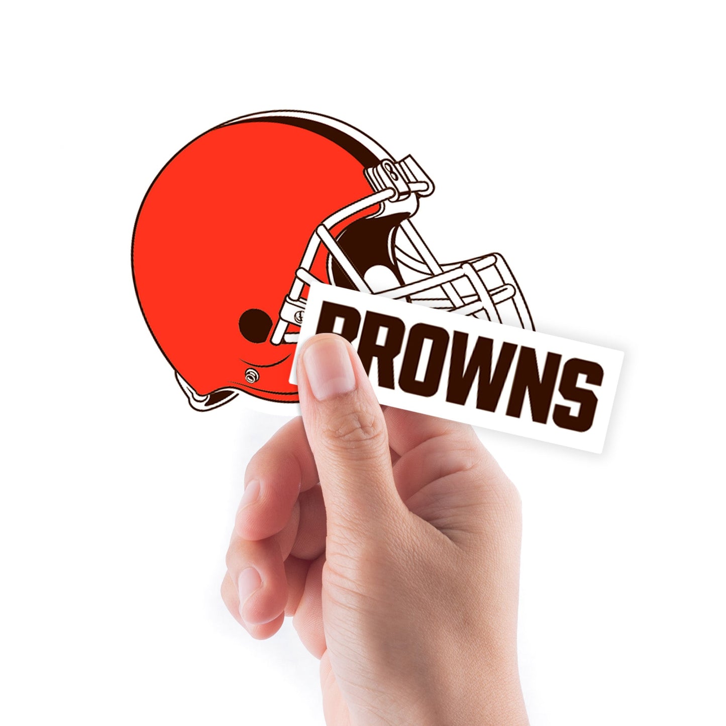 Cleveland Browns - 5 Logo Minis (Mixed Sizes) - Official NFL - Reusable Vinyl Decals #2