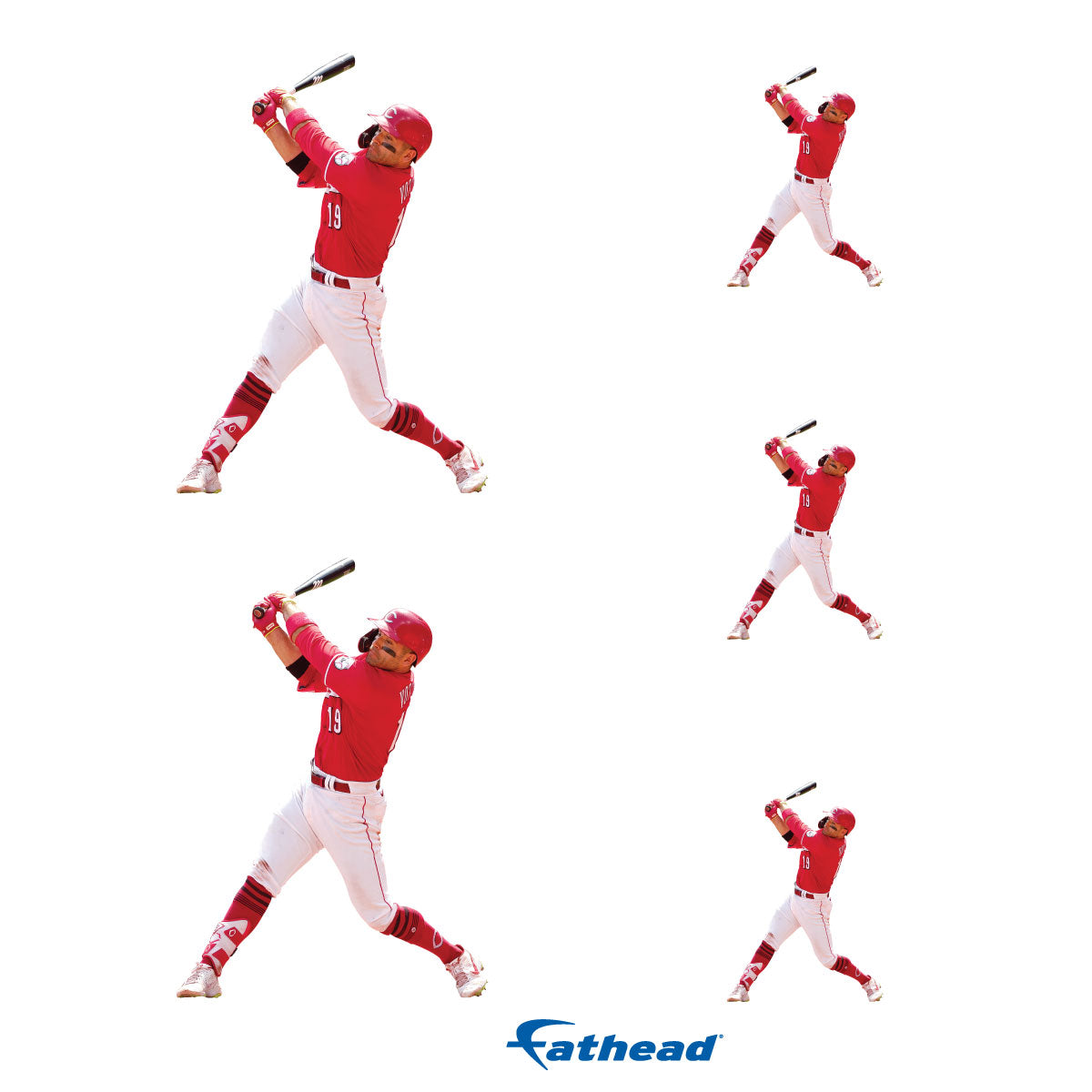Joey Votto - 5 Player Minis (Mixed Sizes) - Official MLB - Cincinnati Reds - Reusable Vinyl Decals