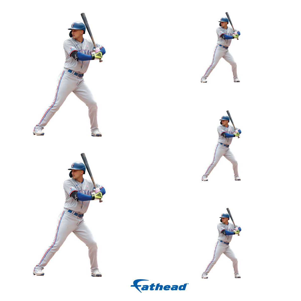 Corey Seager - 5 Player Minis (Mixed Sizes) - Official MLB - Texas Rangers - Reusable Vinyl Decals