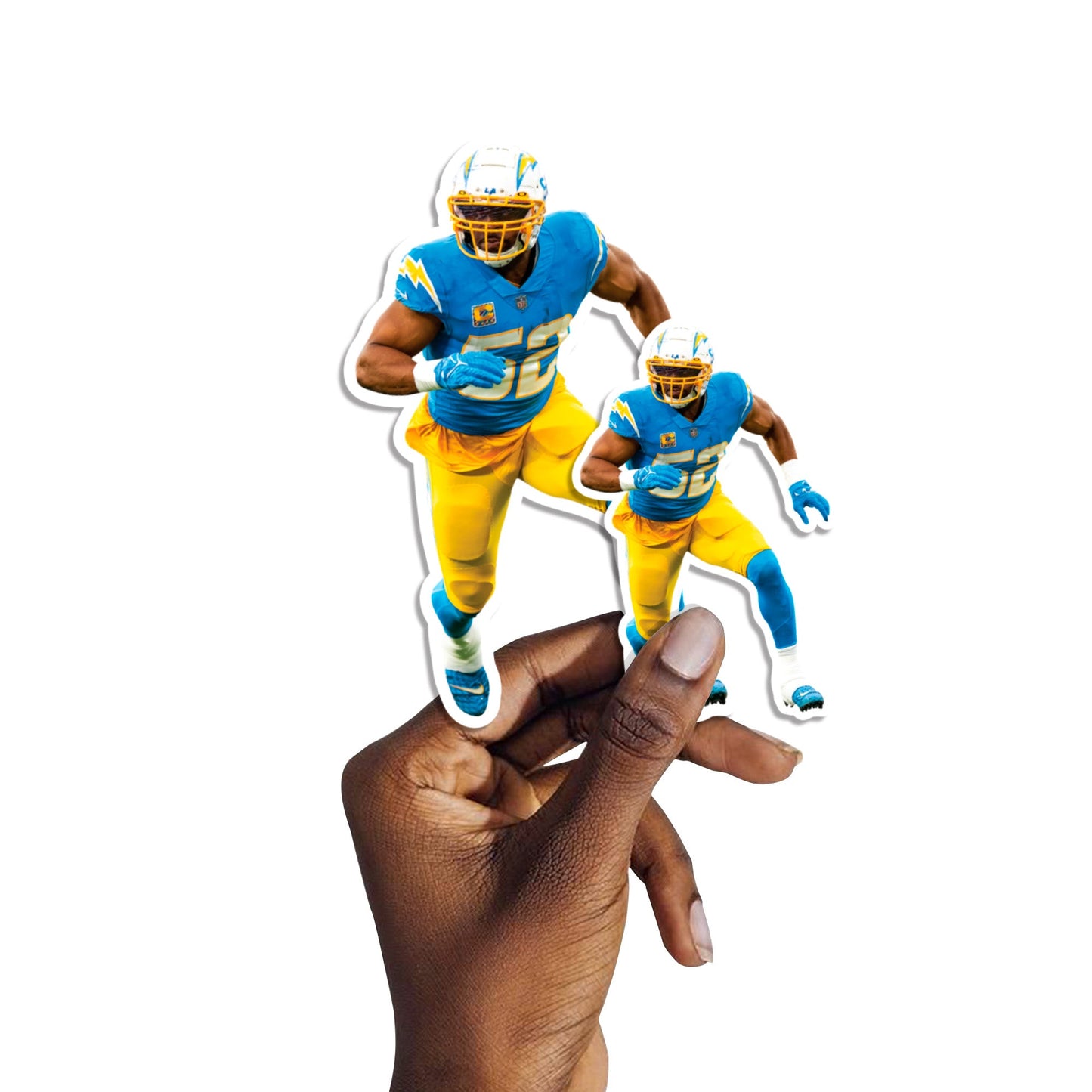 Khalil Mack - 5 Minis (Mixed Sizes) - Official NFL - Los Angeles Chargers - Reusable Vinyl Decals