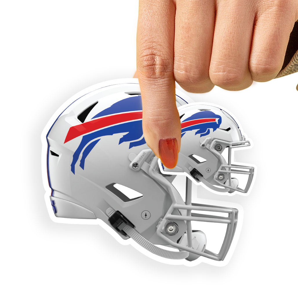 Buffalo Bills - 5 Helmet Minis (Mixed Sizes) - Official NFL - Reusable Vinyl Decals