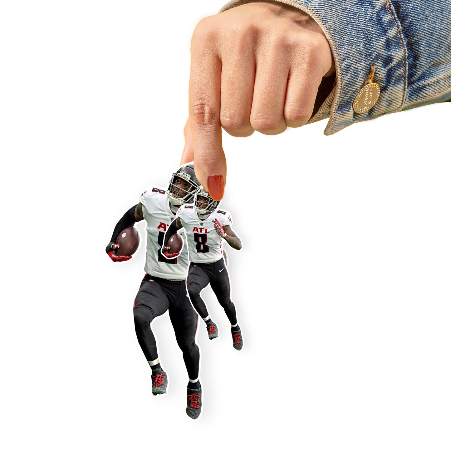 Kyle Pitts - 5 Minis (Mixed Sizes) - Official NFL - Atlanta Falcons - Reusable Vinyl Decals