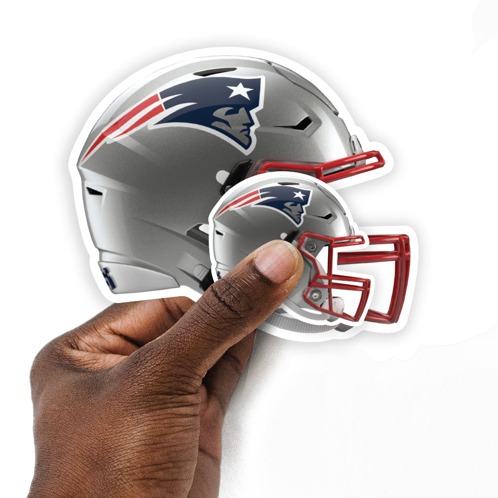 New England Patriots - 5 Helmet Minis (Mixed Sizes) - Official NFL - Reusable Vinyl Decals