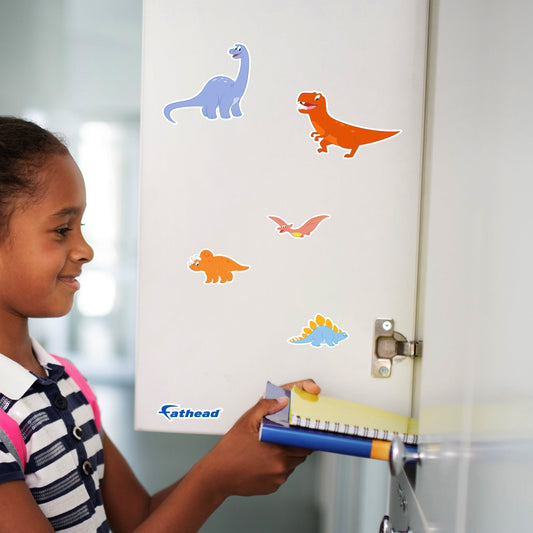 Dinosaurs - 5 Character Minis (Mixed Sizes) - Official Blippi - Reusable Vinyl Decals