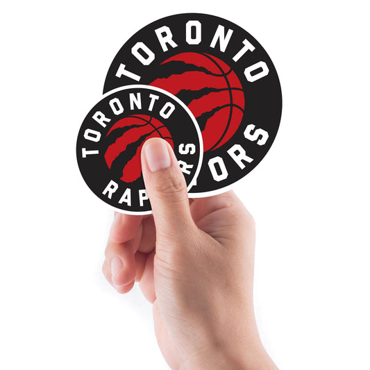 Toronto Raptors - 5 Logo Minis (Mixed Sizes) - Official NBA - Reusable Vinyl Decals