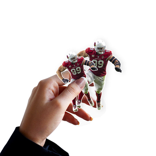 J.J. Watt - 5 Minis (Mixed Sizes) - Official NFL - Arizona Cardinals - Reusable Vinyl Decals