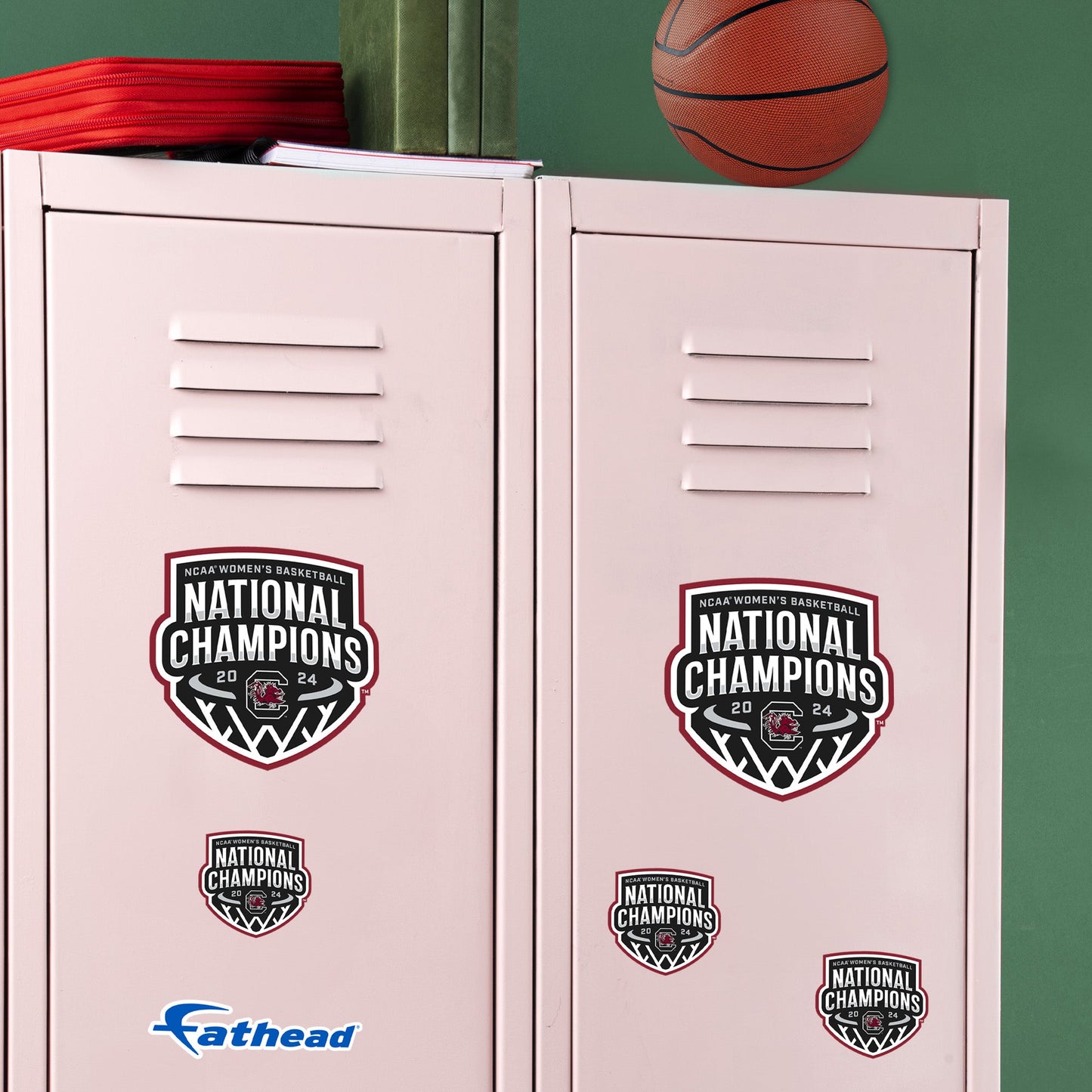 South Carolina Gamecocks - 5 Logo Minis (Mixed Sizes) - Official NCAA - 2024 Women's Basketball National Champions - Reusable Vinyl Decals